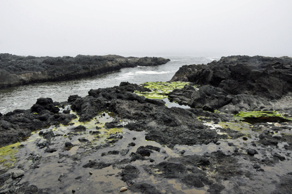 The inlet from the ocean to the Spouting Horn 